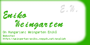 eniko weingarten business card